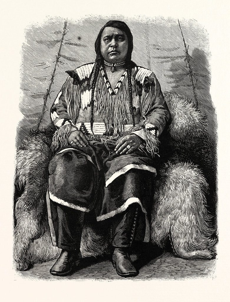 Detail of The Late Ute Indian Chief, Ouray by Anonymous