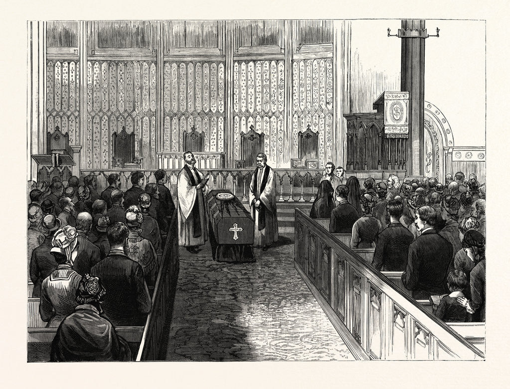 Detail of New York: Funeral of the Late Marshall O. Roberts in Calvary P. E. Church Fourth Avenue September 14th by Anonymous