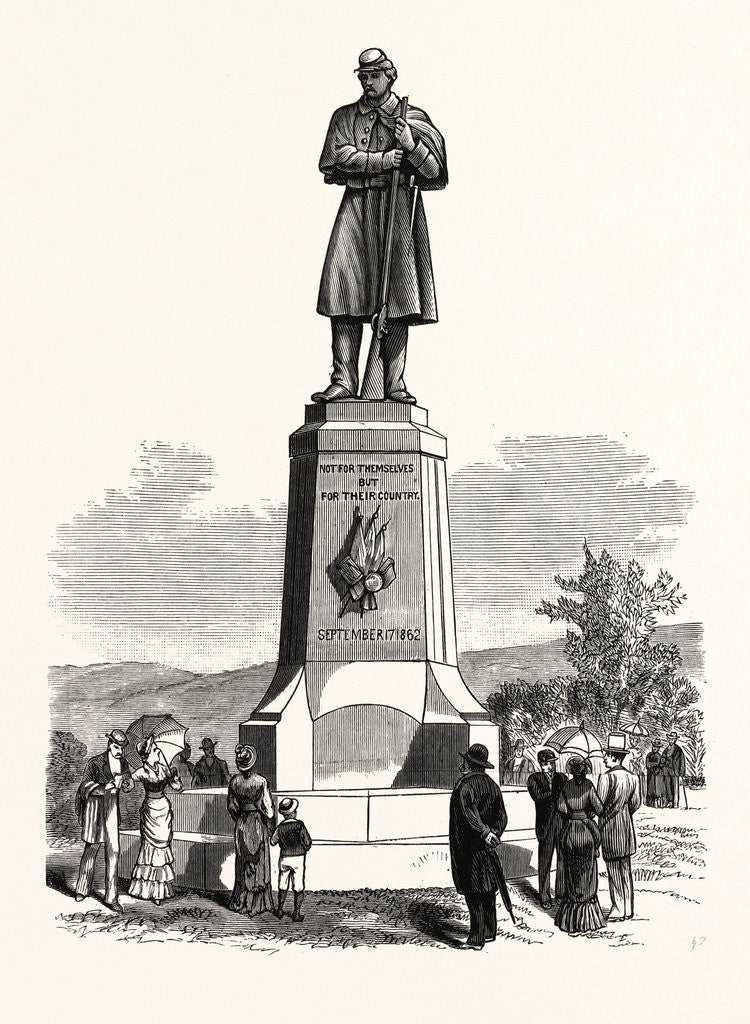 Detail of Maryland: The Monument at the National Cemetery, Antietam, Unvailed 17th September by Anonymous