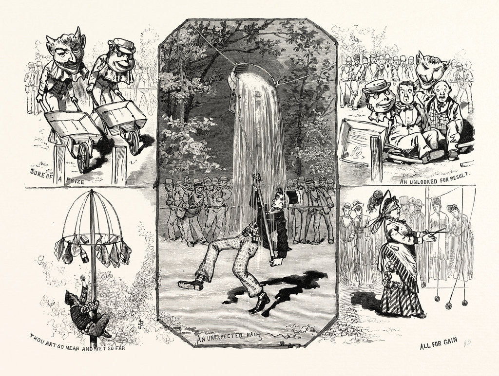 Detail of New York: The Semi-Centennial of Belgium's Independence, Festival of Belgian Residents at Jones's Wood by Anonymous