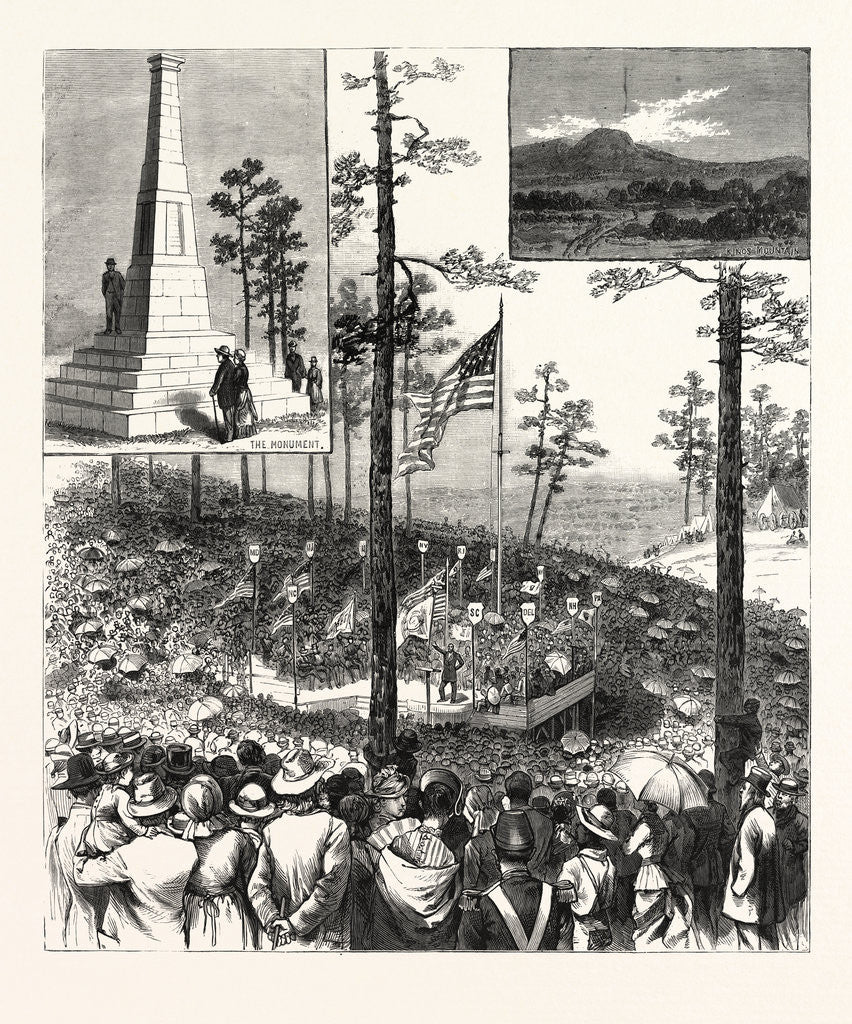 Detail of Centennial Celebration of the Battle of King's Mountain, October 7th: The Hon. John W. Daniel Delivering the Historical Oration. South Carolina by Anonymous