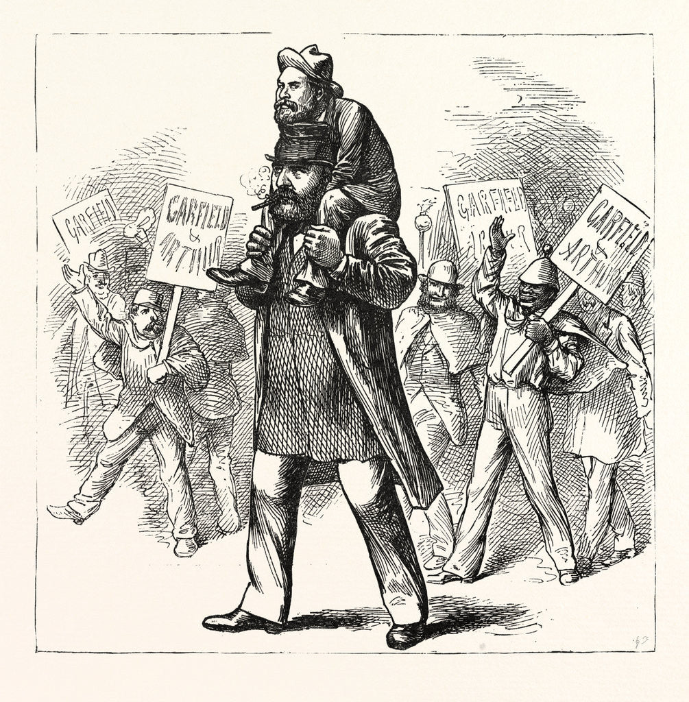 Detail of Is the Garfield Campaign Simply an Incident in the Grant Campaign? U.S. by Anonymous