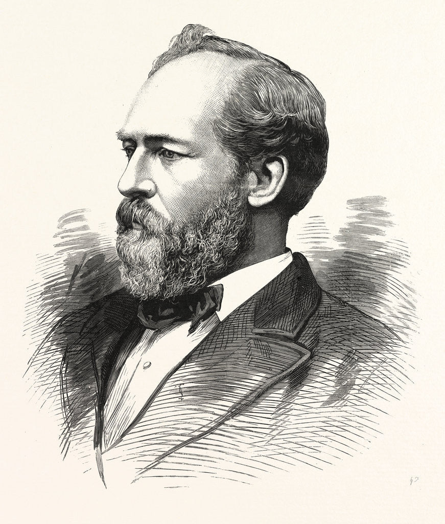 Detail of Hon. James A. Garfield, President-Elect of the United States by Anonymous