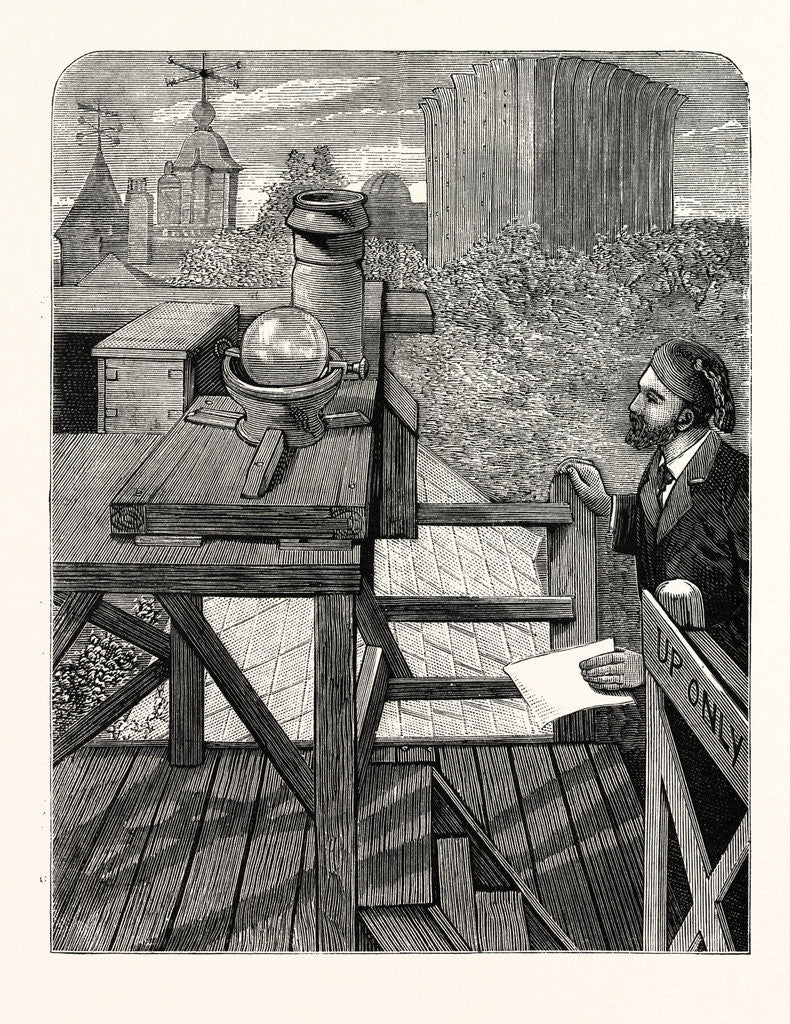 Detail of England: Measuring the Sunshine at the Greenwich Observatory, London by Anonymous