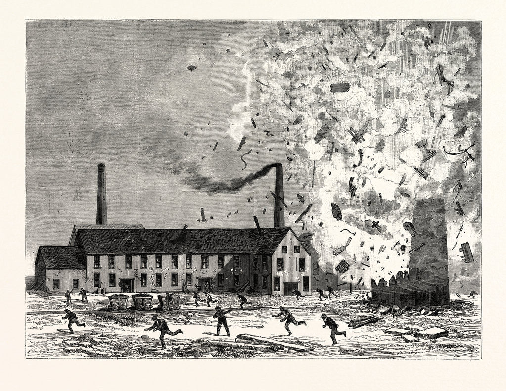 Detail of Nova Scotia: Fatal Explosion at the Foord Pit Albion Mines Stellarton November 12th by Anonymous