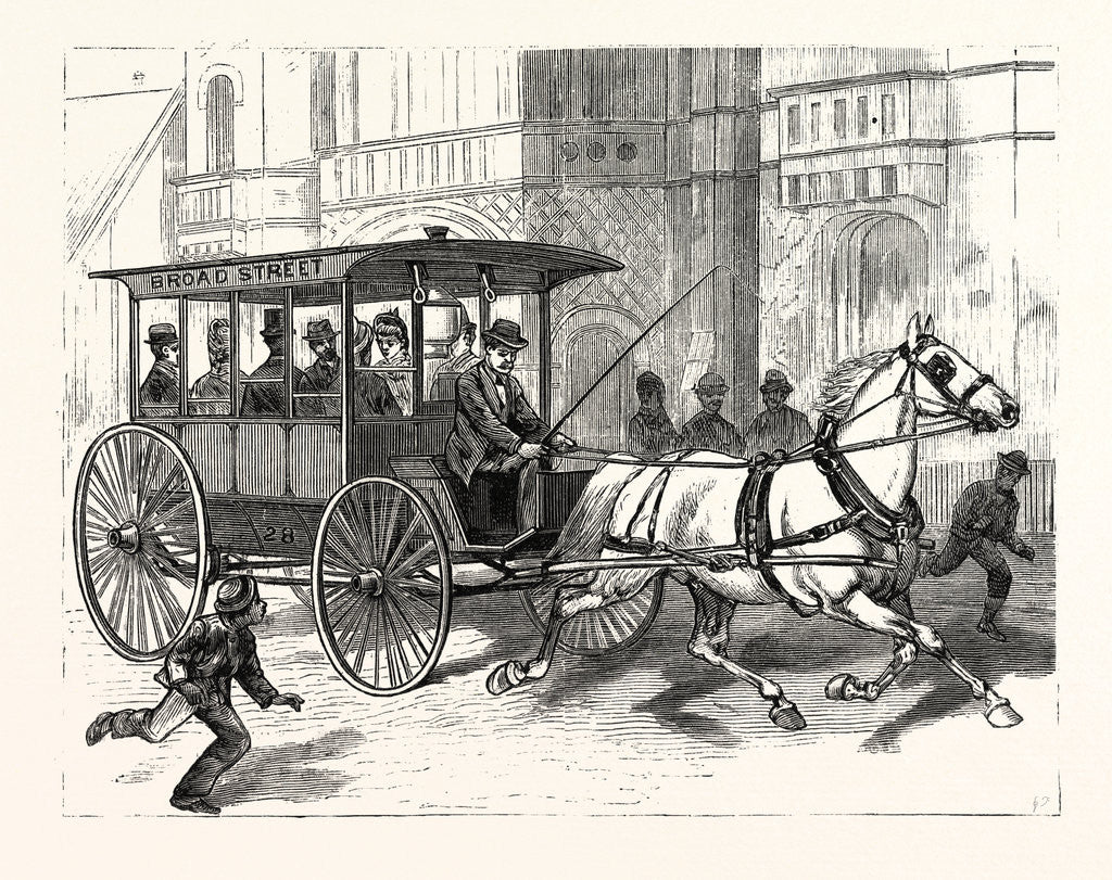 Detail of Pennsylvania: The New Herdic Coaches Just Introduced Into Philadelphia by Anonymous