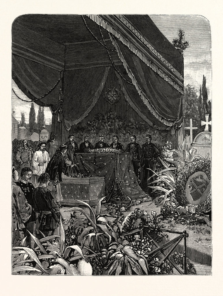 Detail of France: Funeral of the Japanese Minister, at Paris by Anonymous