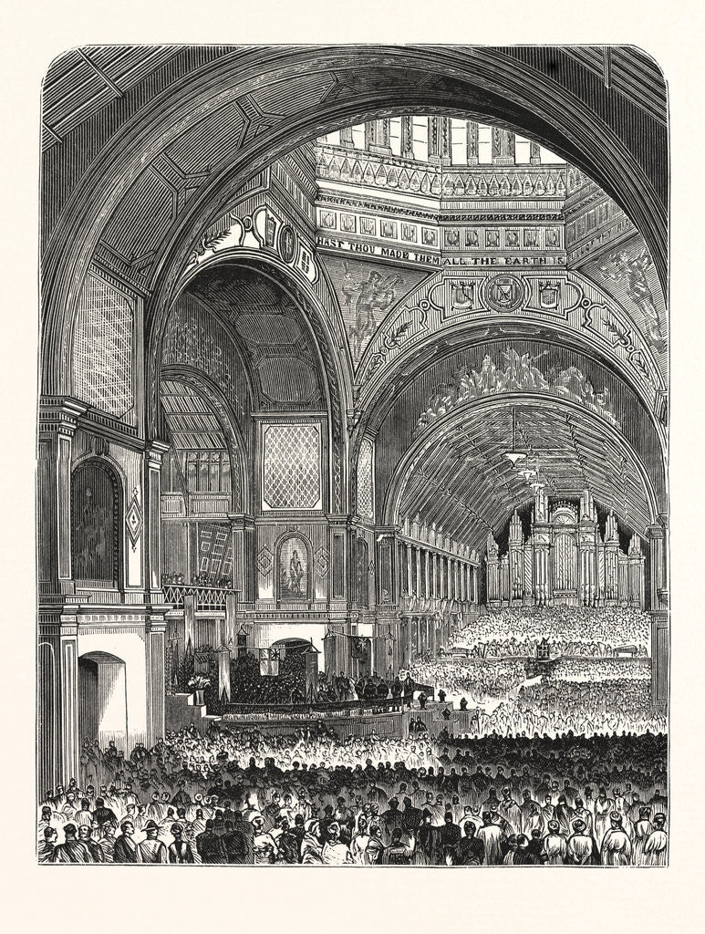 Detail of Australia: Opening of the Exhibition at Melbourne by Anonymous