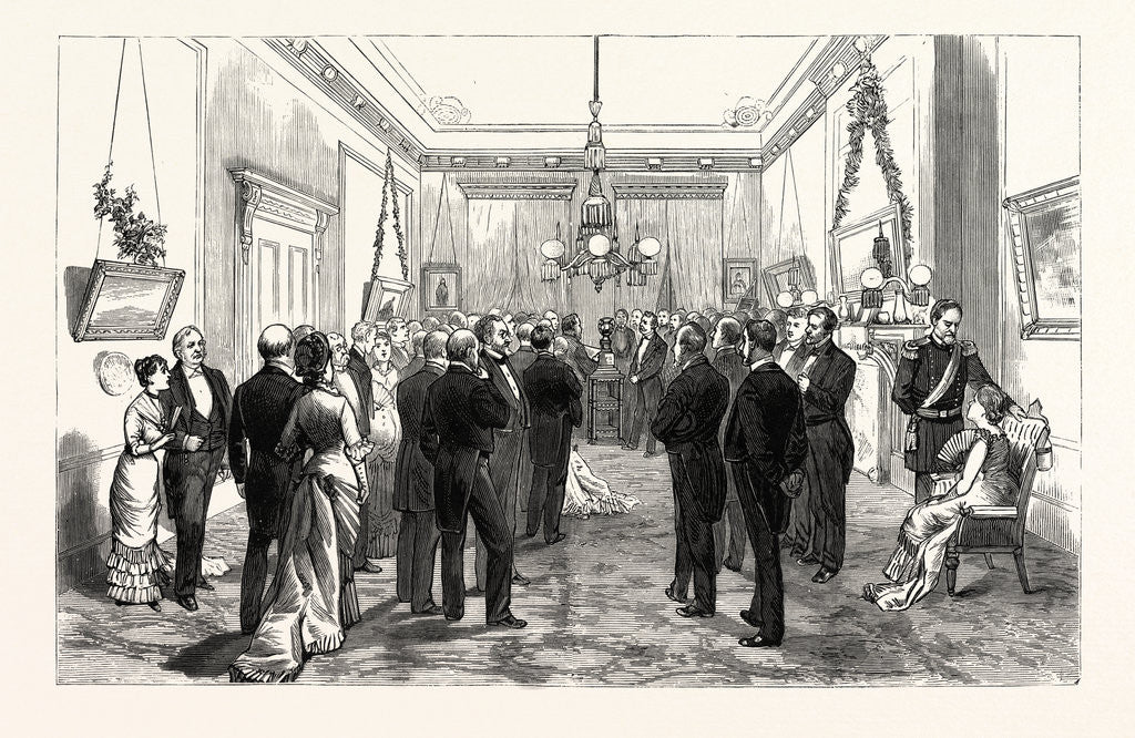 Detail of District of Columbia: Presentation of a Memorial Urn to Hon. Joseph R. Hawley Late Chief of the Centennial Exhibition Commission at Washington by Anonymous
