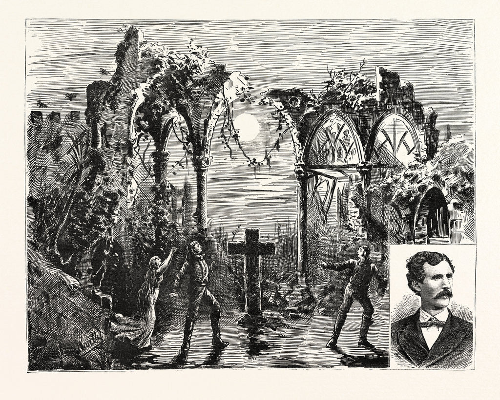 Detail of New York: Abbey Scene from Bartley Campbell's New Play My Geraldine by Anonymous