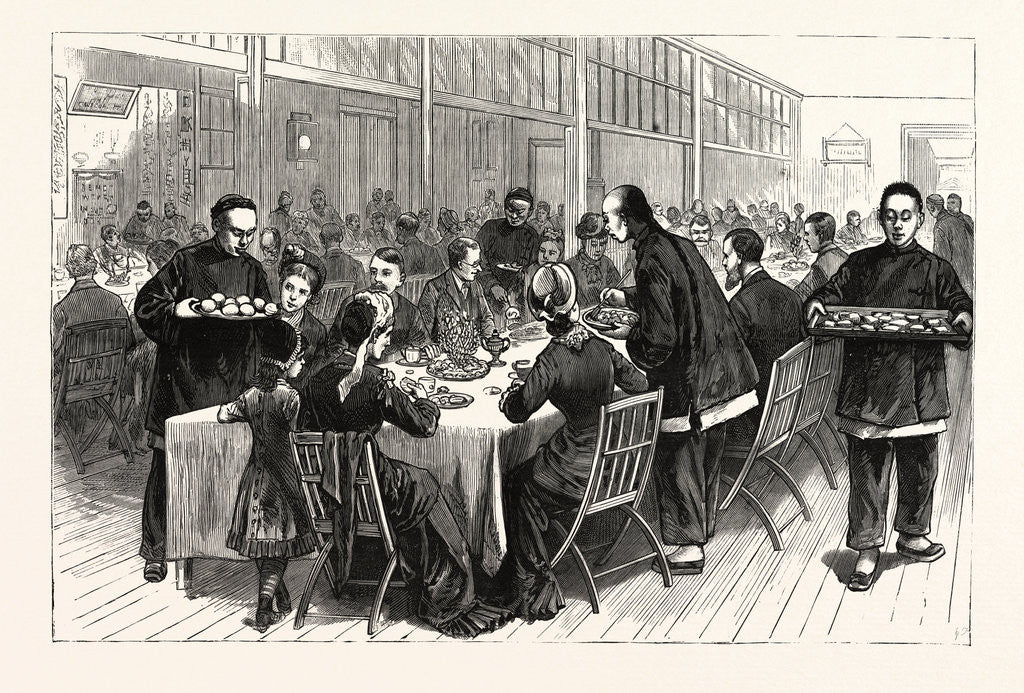 Detail of New York: A Chinese New Year's Tea Party in the Trinity Baptist Church, January 31st by Anonymous