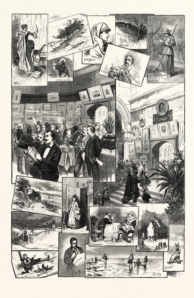 Detail of New York: Annual Exhibition of the American Watercolor Society, National Academy of Design by Anonymous