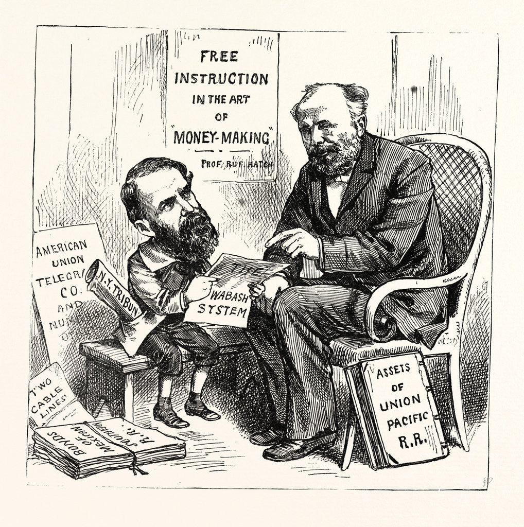 Detail of A Wall Street Marvel: Innocence at the Feet of Wickedness by Anonymous