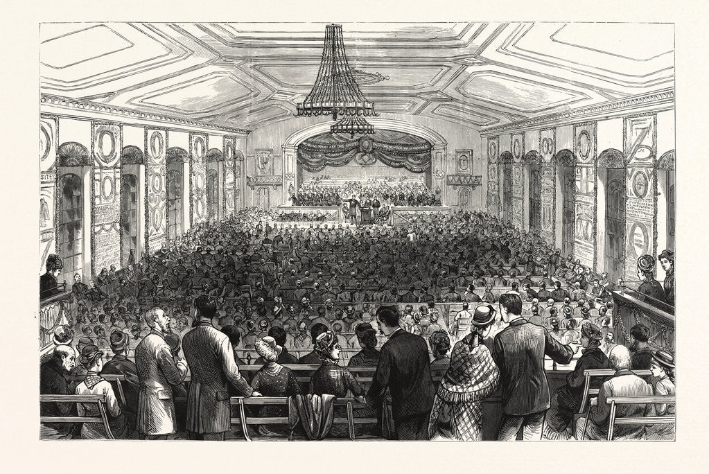 Detail of Pennsylvania: The Pan-Presbyterian Council, a Morning Session in Horticultural Hall Philadelphia by Anonymous