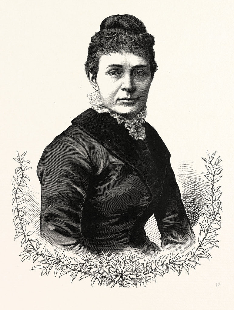 Detail of The Wife of President-Elect Garfield by Anonymous