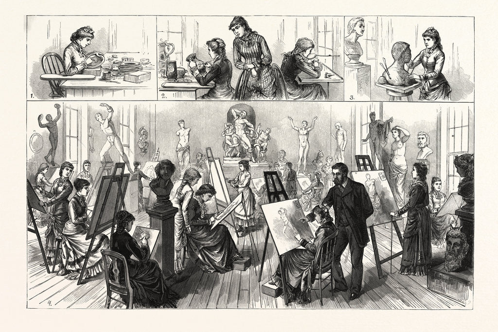 Detail of Pennsylvania, the Philadelphia School of Design for Women, in the Old Edwin Forrest Mansion by Anonymous