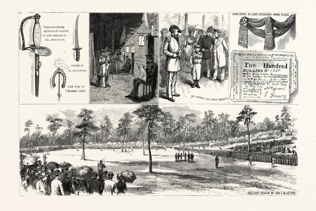 Detail of North Carolina: Centennial Celebration of the Battle of King's Mountain October 7th by Anonymous