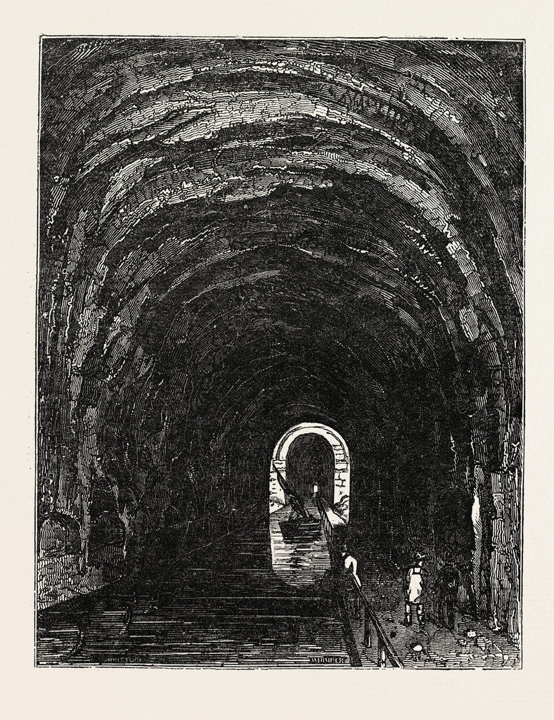 Detail of Tunnel of the Thames and Medway Canal by Anonymous