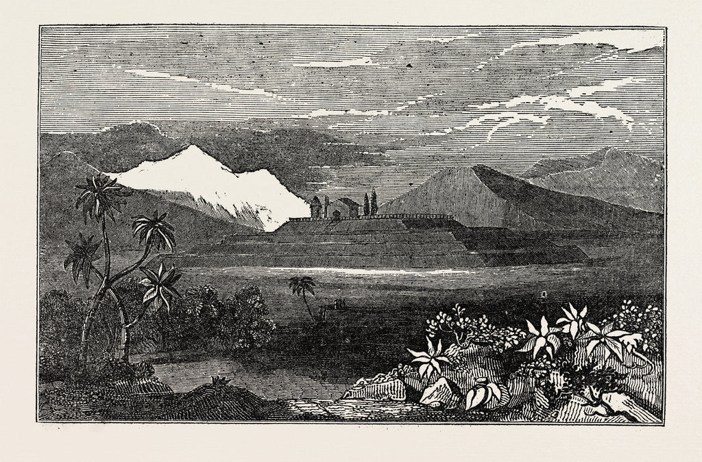 Detail of Pyramid of Cholula Mexico by Anonymous