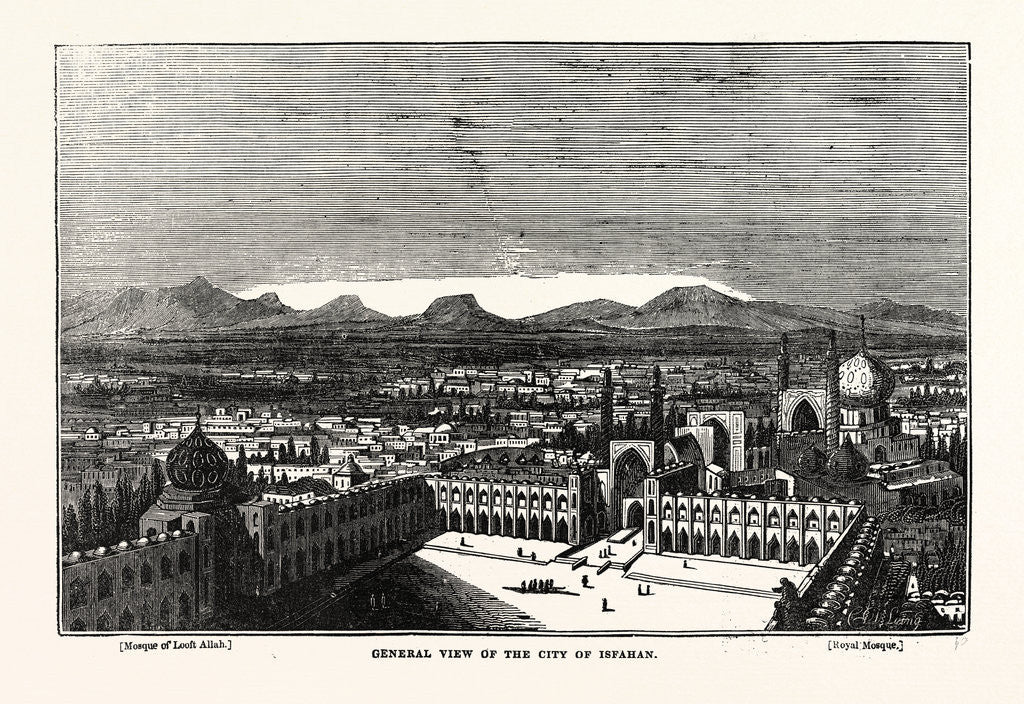 Detail of General View of Isfahan by Anonymous