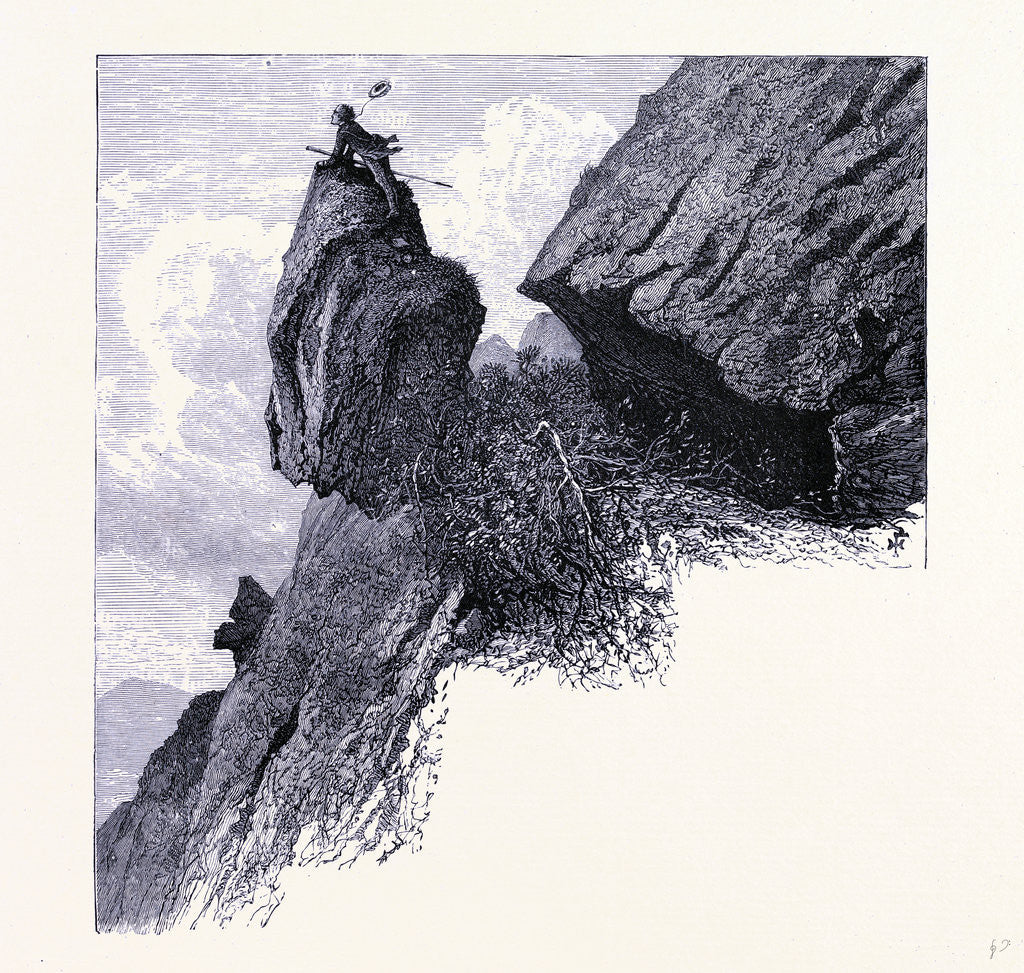 Detail of Mount Mansfield Rock of Terror by Anonymous