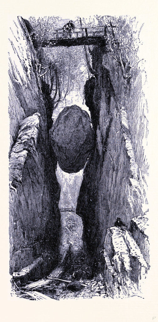 Detail of Flume Gorge by Anonymous