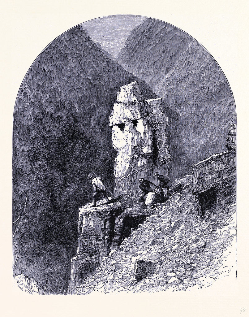 Detail of Column Rock by Anonymous