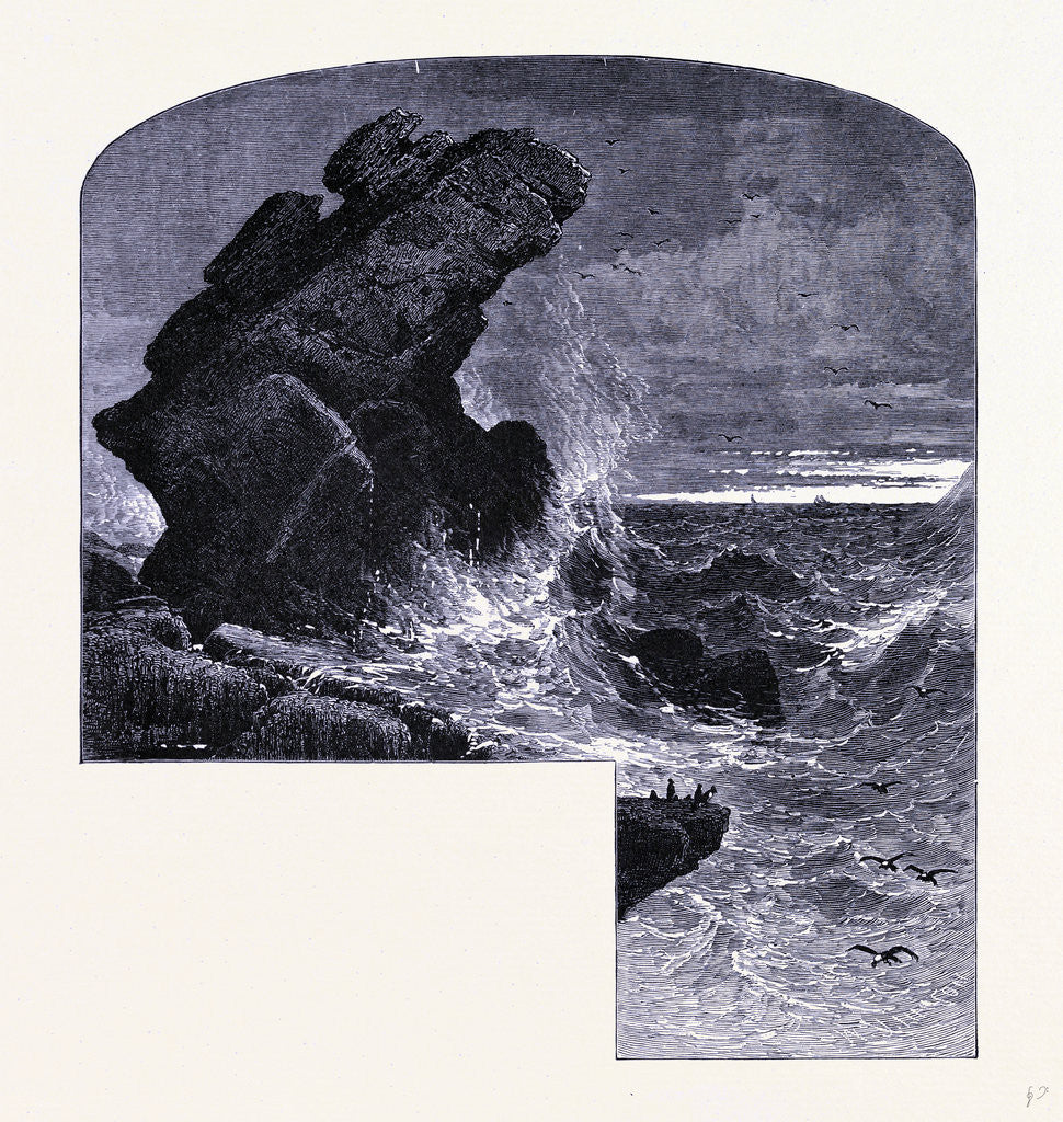 Detail of The Pulpit Rock Nahant East Coast by Anonymous