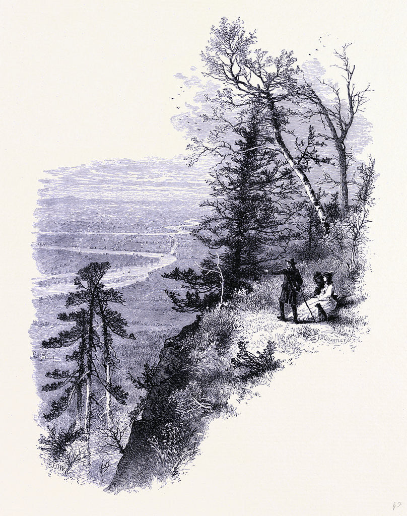 Detail of Connecticut River Valley Seen from Mount Holyoke by Anonymous
