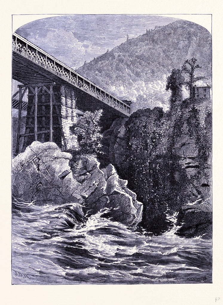 Detail of Bellow Waterfall by Anonymous