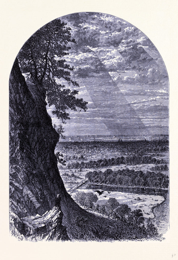 Detail of New Haven Seen from East Rock by Anonymous