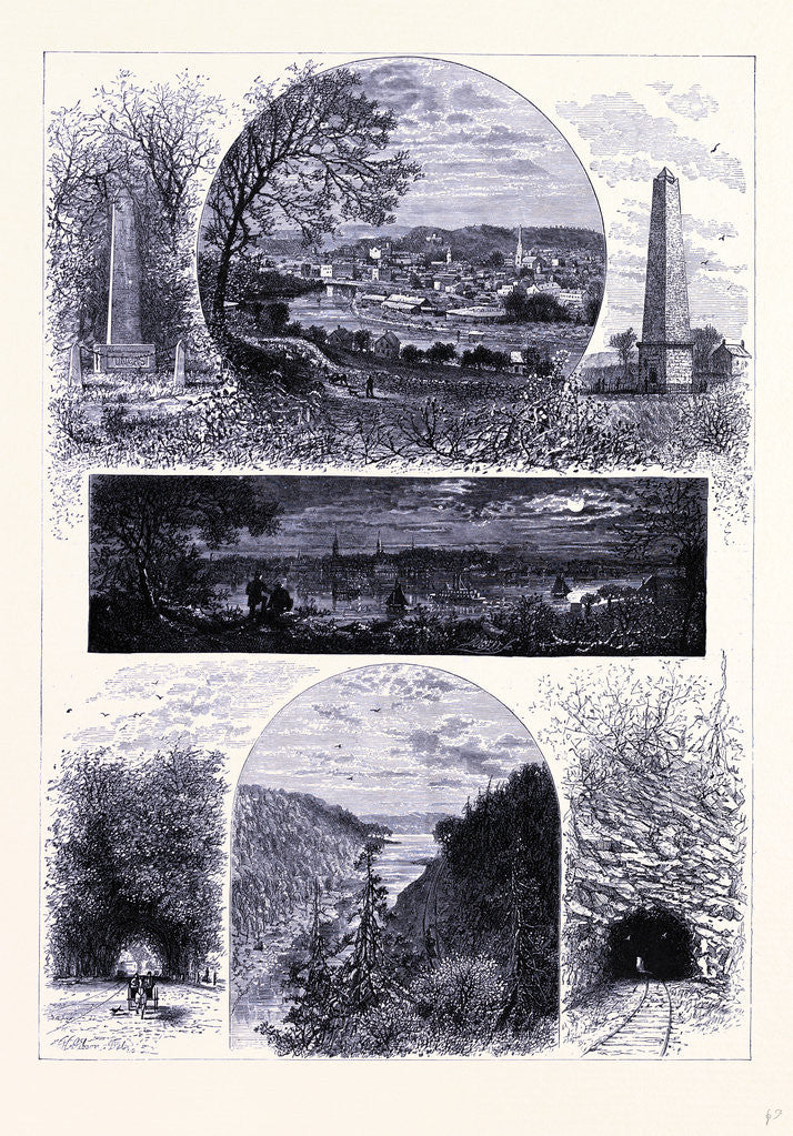 Detail of New London and Norwich by Anonymous