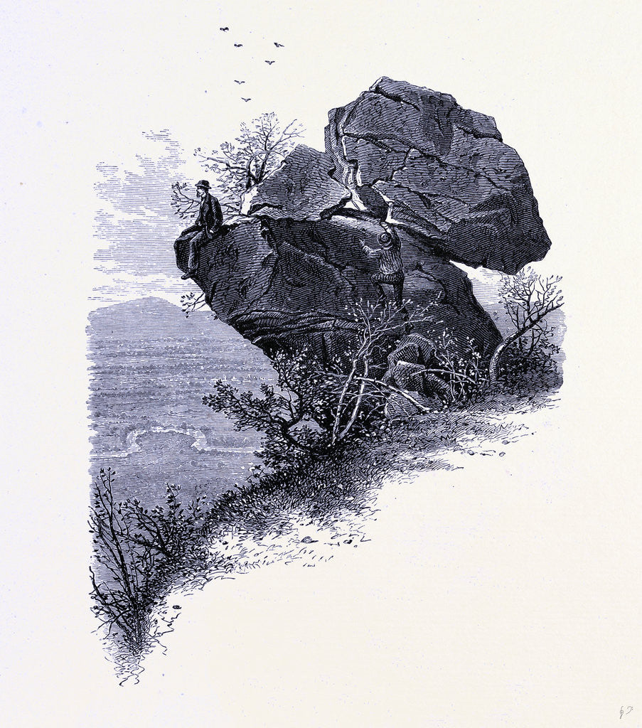 Detail of Prospect Rock by Anonymous