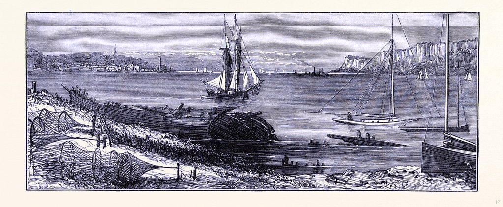 Detail of The Hudson at Yonkers by Anonymous