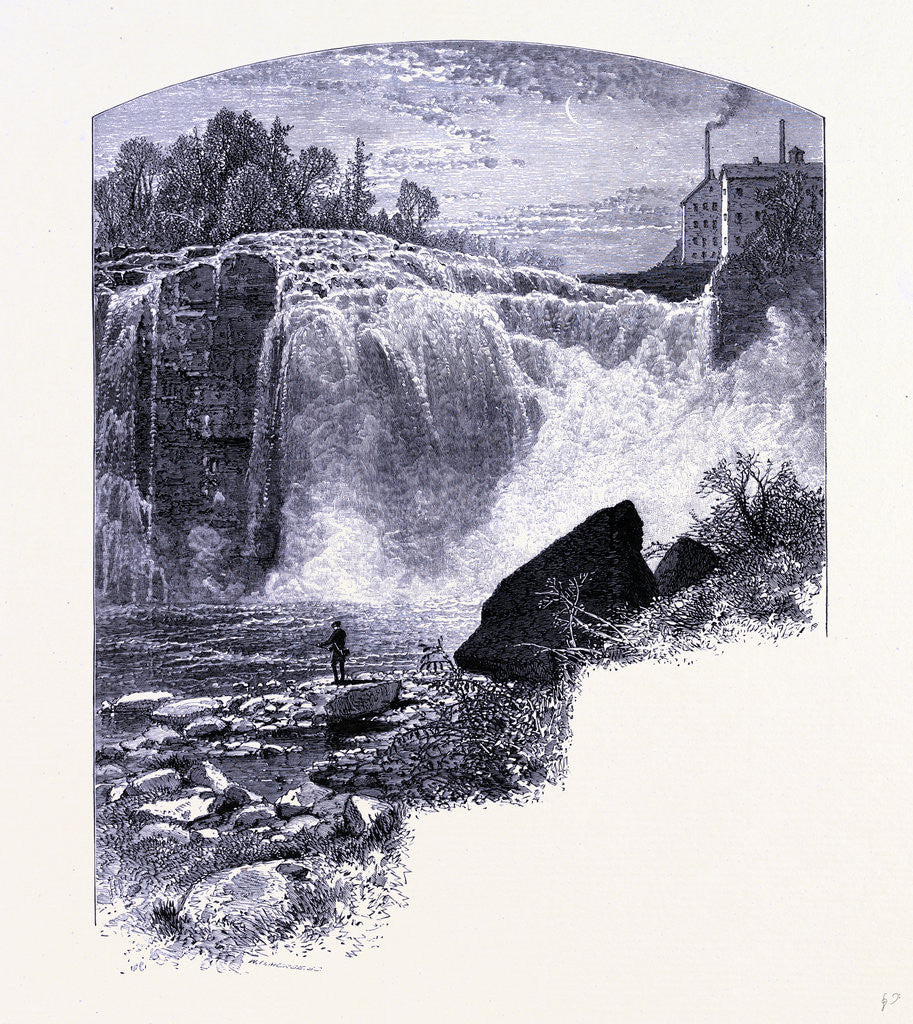 Detail of Genesee Valley Park Lower Falls by Anonymous