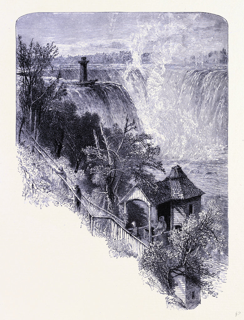 Detail of Niagara Falls by Anonymous