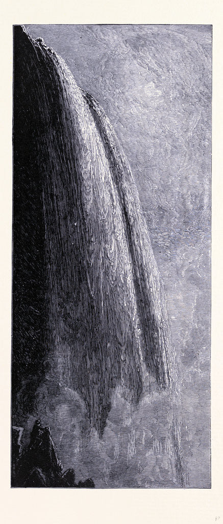 Detail of Niagara Falls by Anonymous