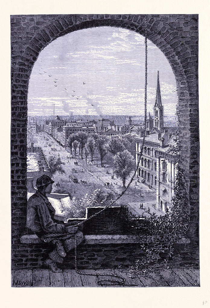 Detail of Superior Street in Cleveland by Anonymous