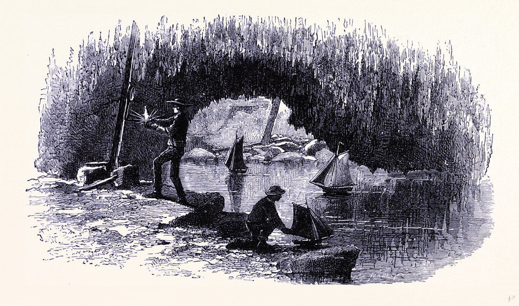 Detail of Perry's Cave Put-in-Bay's Island by Anonymous