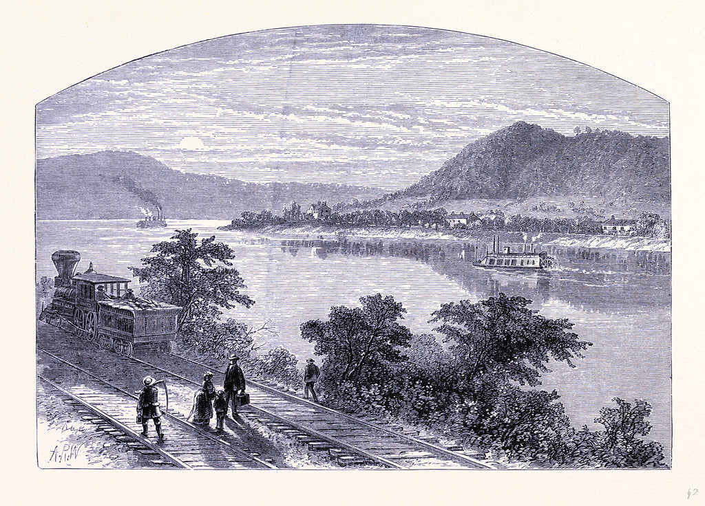 Detail of The Ohio River by Anonymous
