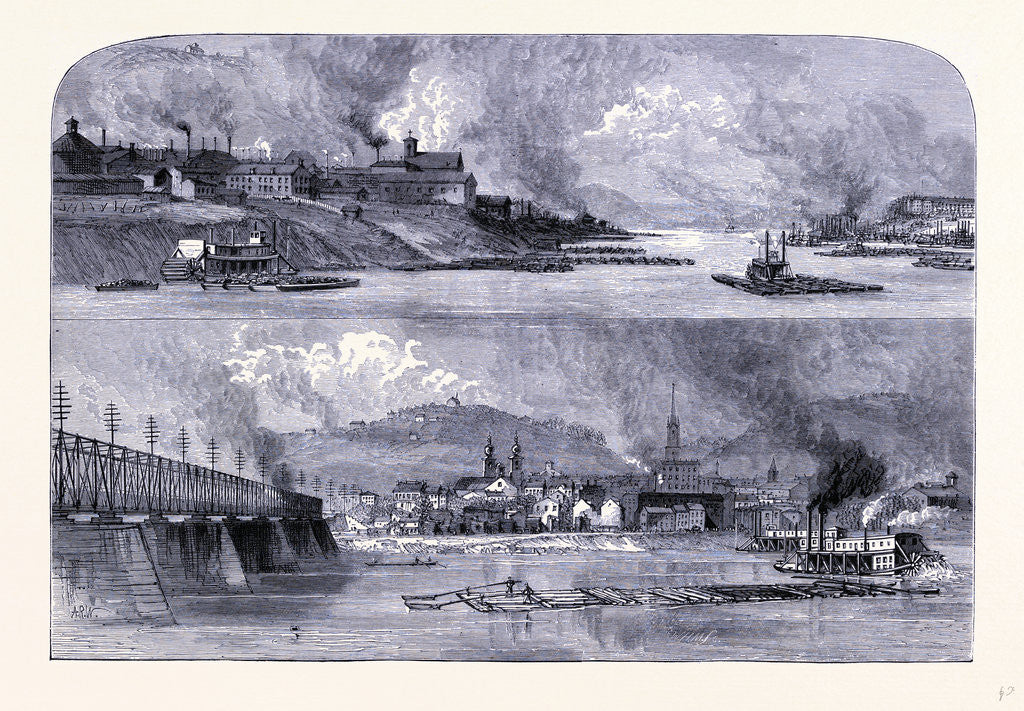 Detail of The Southern Part of Pittsburg and the Town of Alleghany by Anonymous