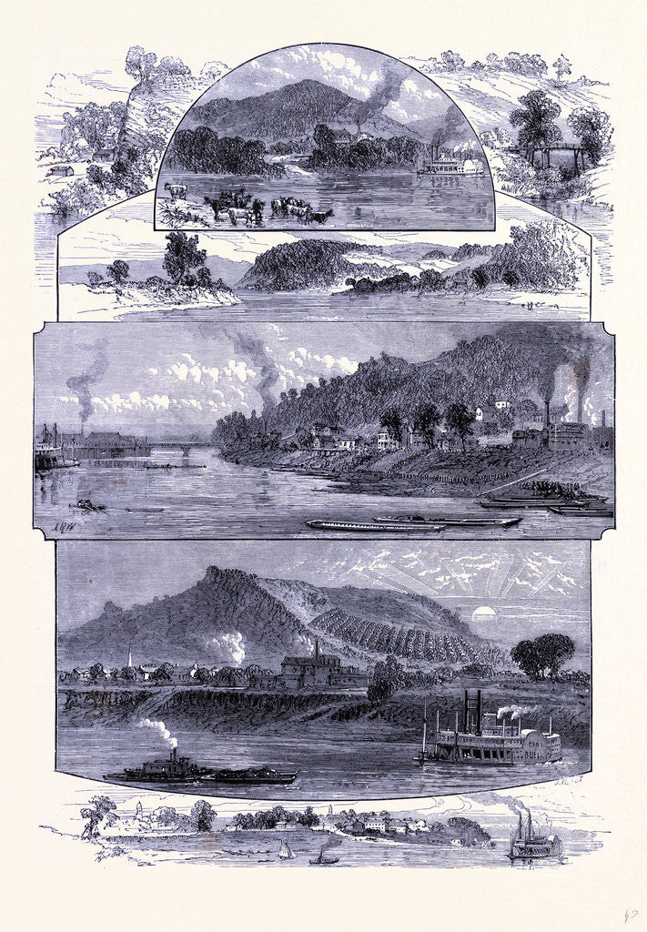 Detail of The Ohio River by Anonymous