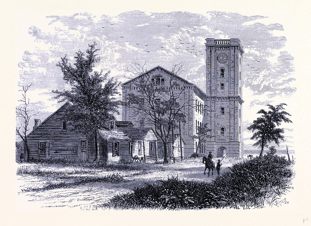 Detail of The Old Arsenal Rock Island Arsenal Island Black Hawk War by Anonymous