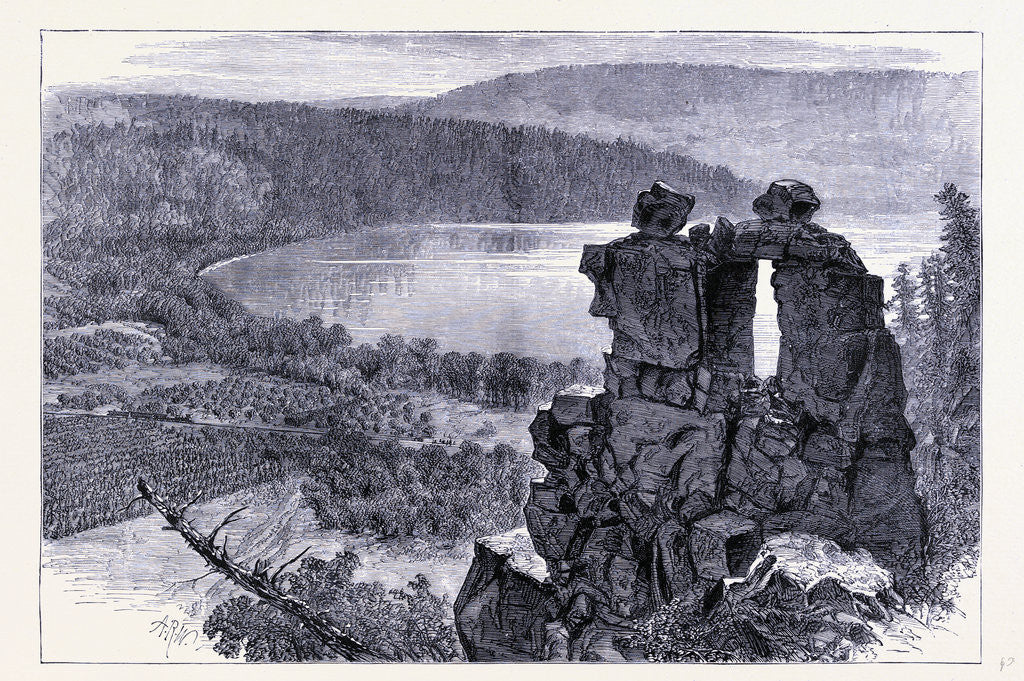 Detail of The Devil's Doorway Wisconsin by Anonymous