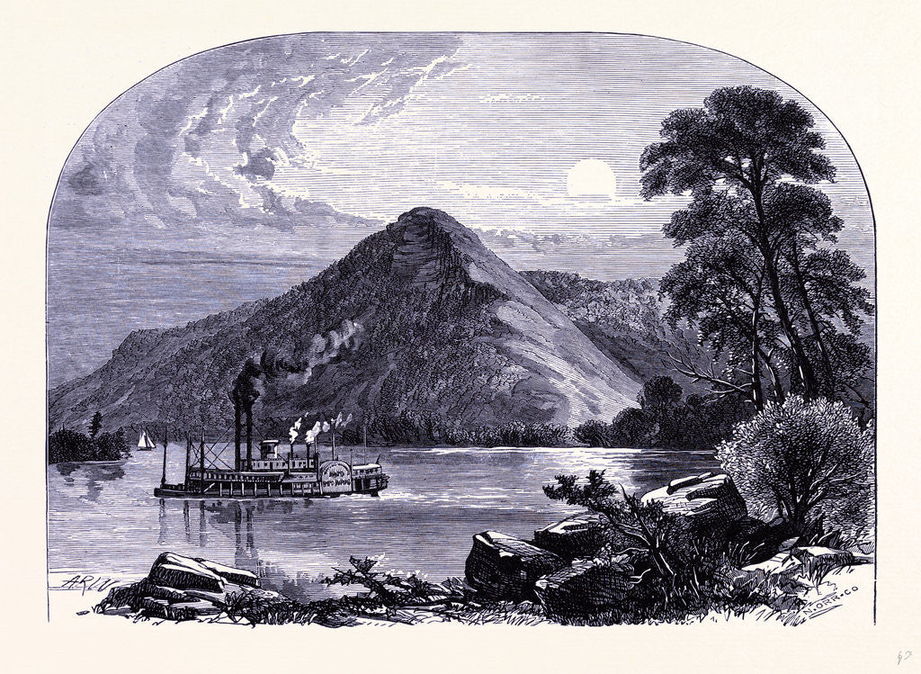 Detail of Queens Bluft Near Trempealeau by Anonymous