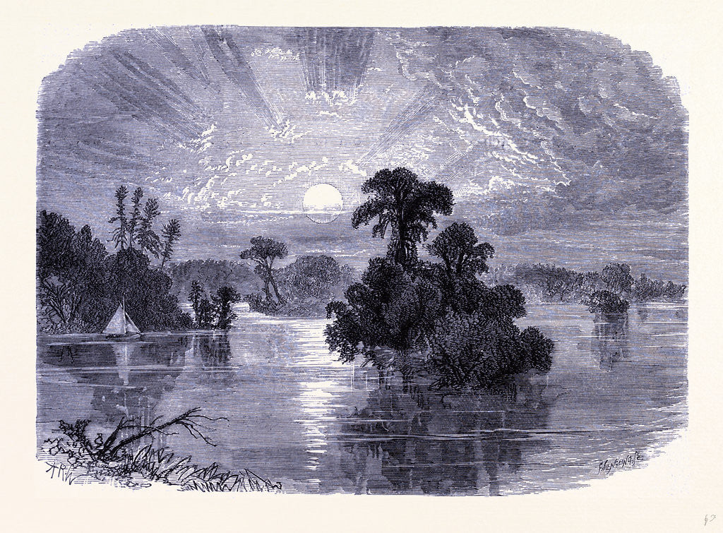 Detail of Sunset Near Sint Paul by Anonymous