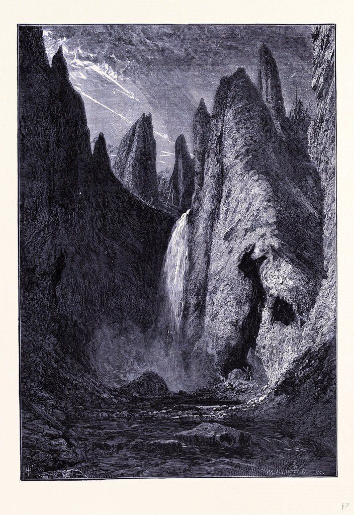 Detail of The Yellowstone Valley by Anonymous