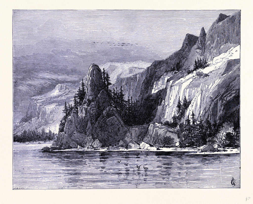 Detail of Rooster Rock by Anonymous