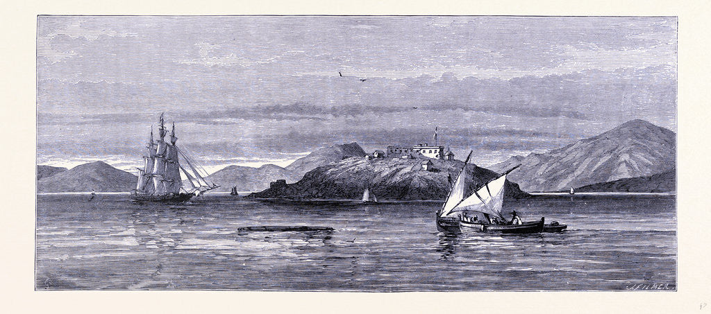 Detail of Alcatraz Island by Anonymous