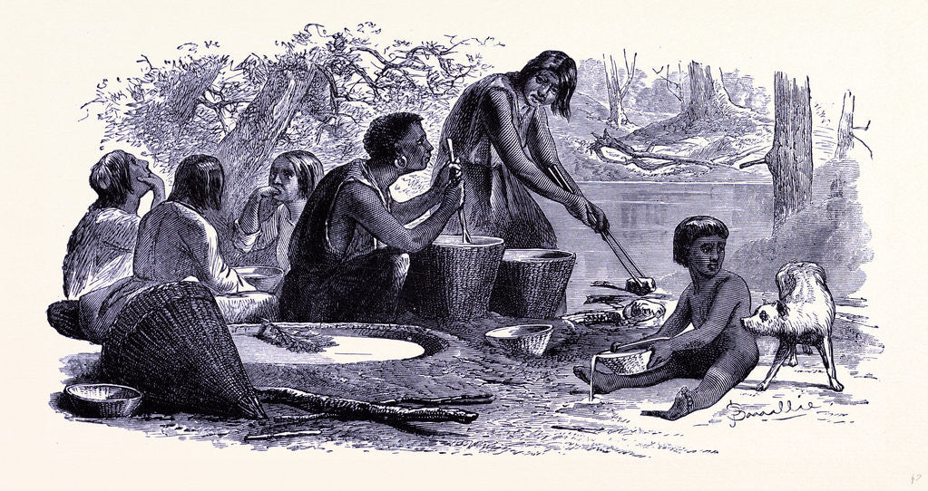 Detail of Indians by Anonymous